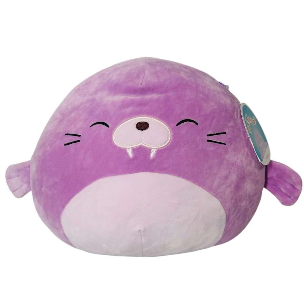 Squishmallows 12” Winnie the Purple Walrus 💜 2021 Ocean Squad Plush NEW Easter